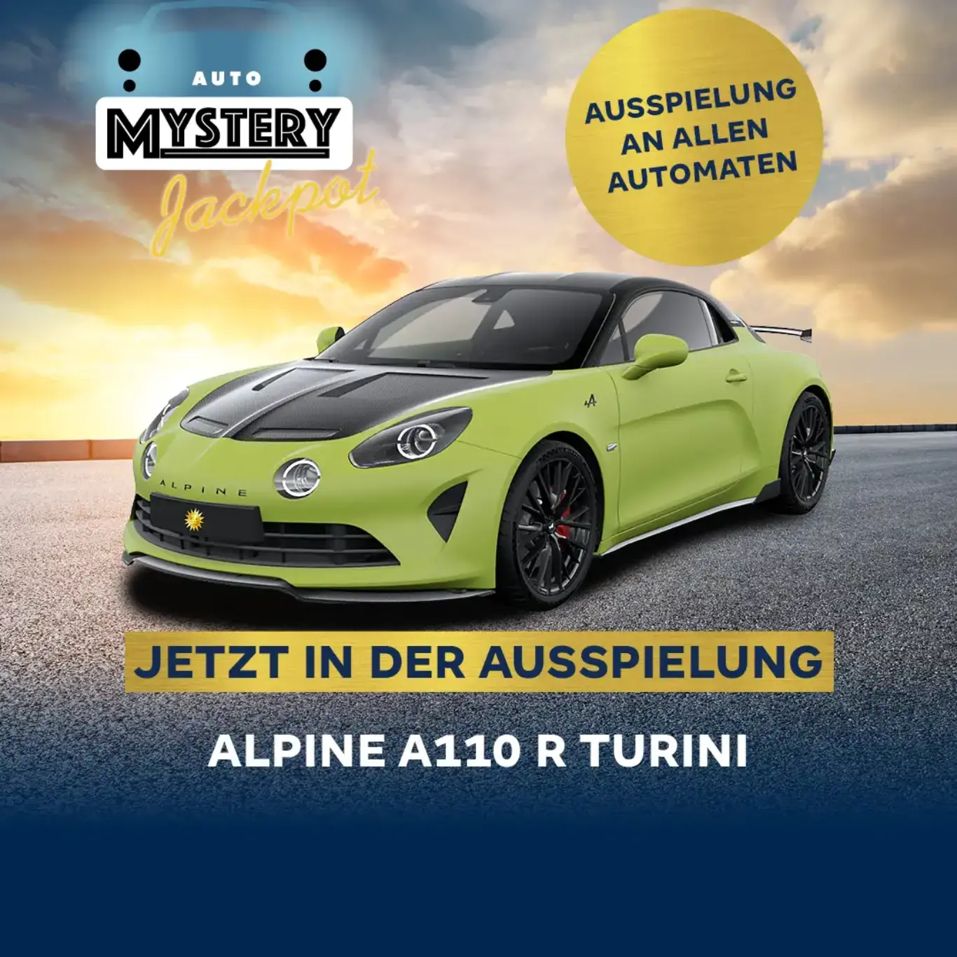 Spielbank Duisburg I Auto Mystery Jackpot I Renault Alpine A110 R Turini 