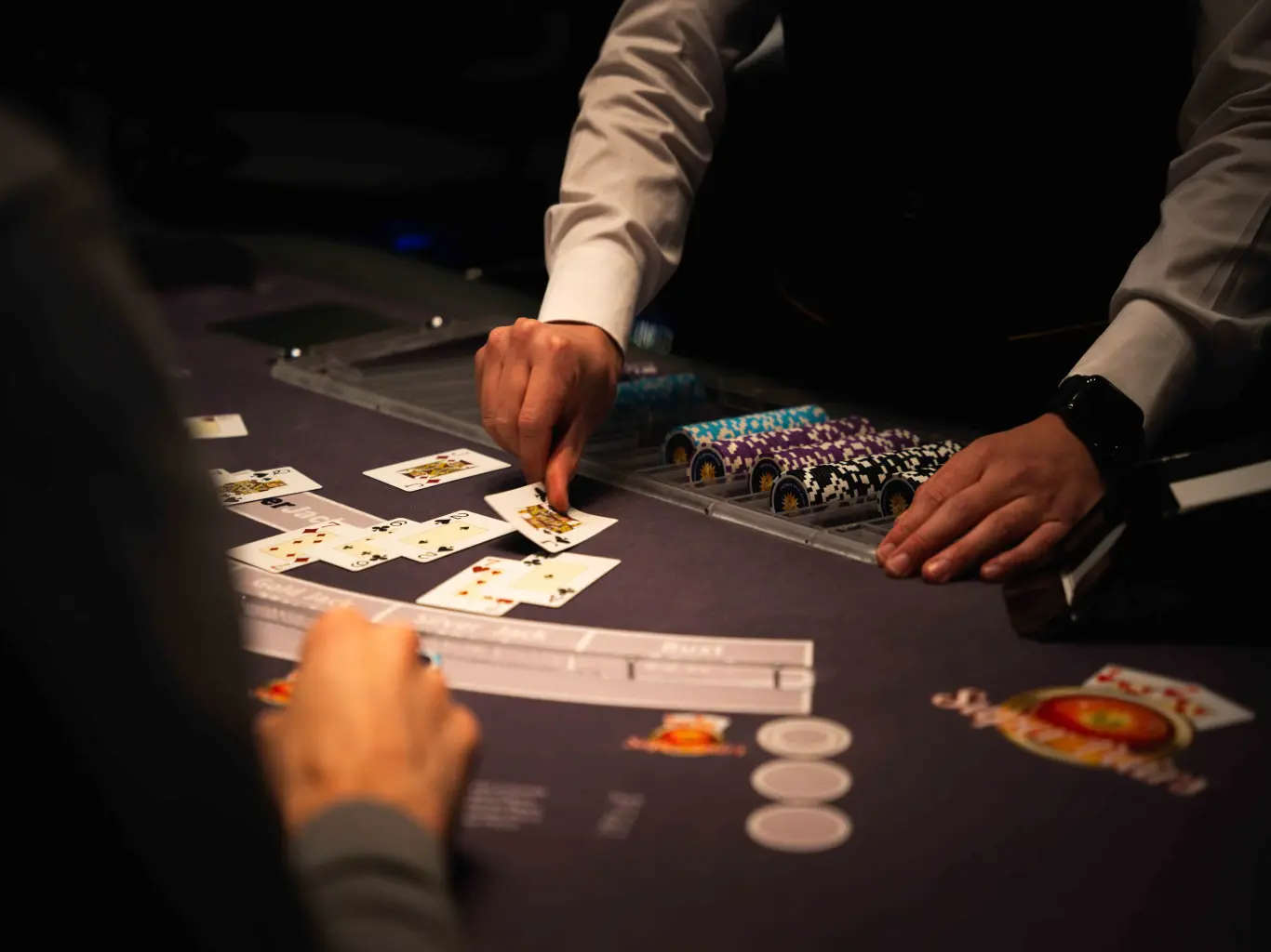 Table de blackjack