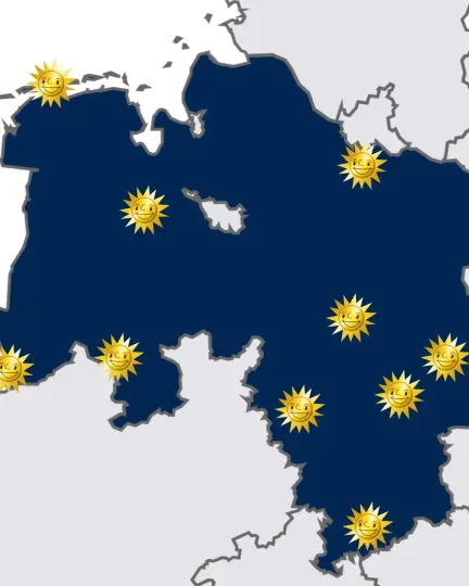 Landkarte Niedersachsen