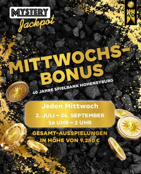 Mittwochs-Bonus Jubiläum
