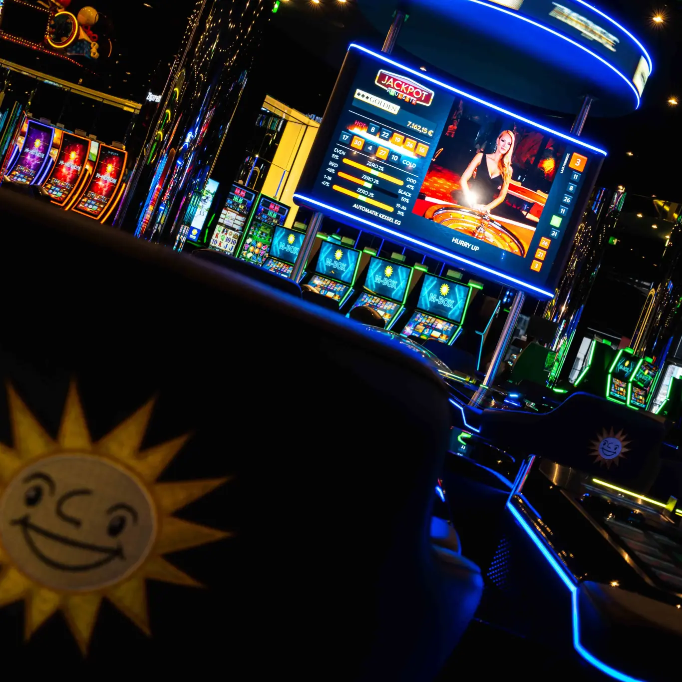 MERKURSPIELBANK-Duisburg-Automatenbereich-Jackpot