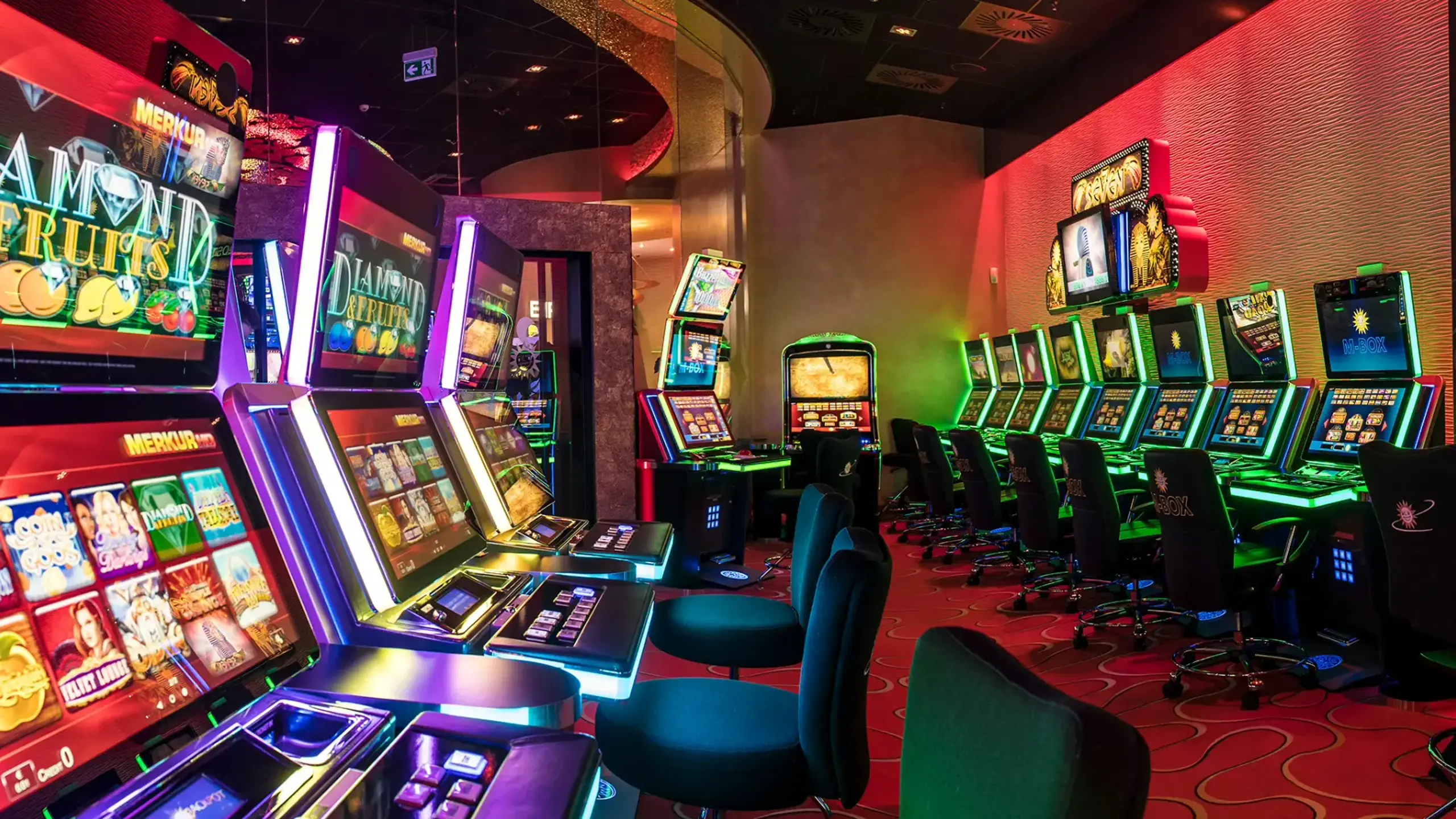 Slot machines in the MERKUR CASINOS