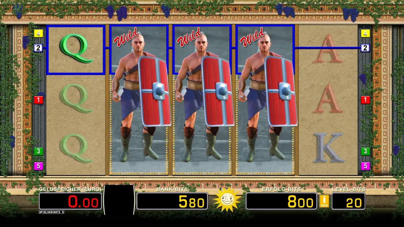 GladiatorsPowerSpins-Basisspiel