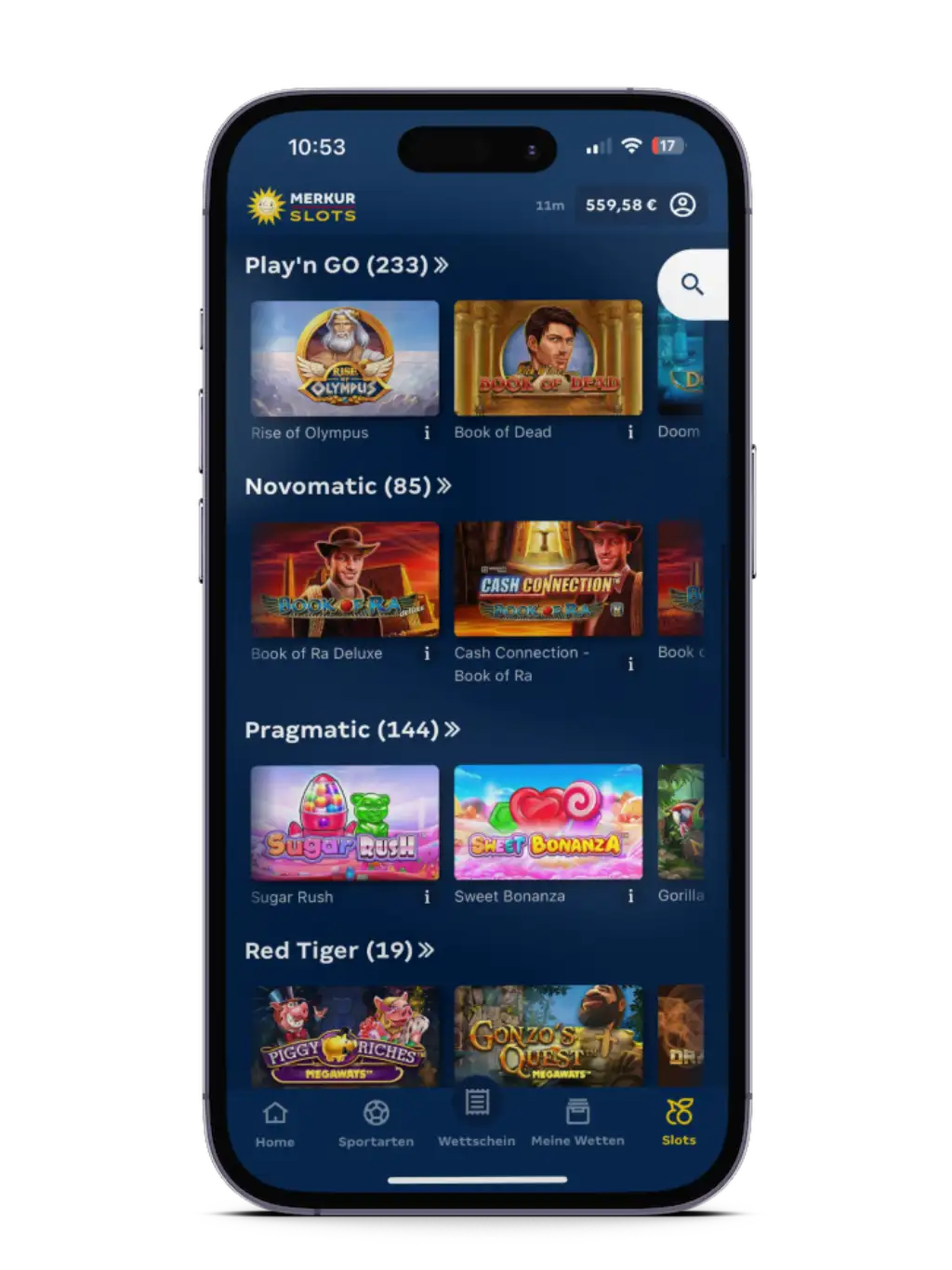 MERKUR-SLOTS-App-Spiele-Auswahl